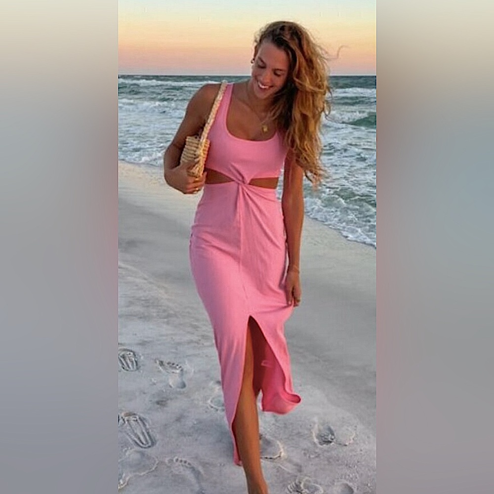 LSPACE Skyler Dress In Guava Pink Size XS NWT - Picture 10 of 10